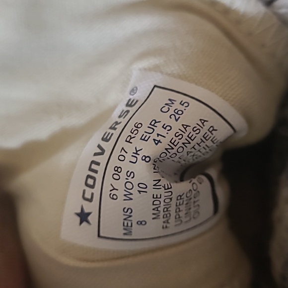 VINTAGE Converse leather high top chuck taylors - Picture 12 of 12